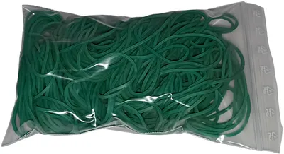 Produktbild von 100 g Gummiringe grün 50 mm Ø 1,5 x 1,5 mm breit