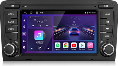 Immagine prodotto di carplay 7" Android13 autoradio per Audi A3 S3 RS3 2003-2013 GPS 2+64G DAB NAVI WIFI SWC BT 2din FM