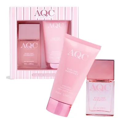Produktbild von Aqc | Geschenkset Für Frauen - 30 ml Eau De Toilette + 90 ml Körperlotion - Sublime Harmony