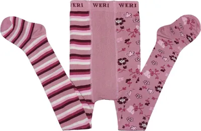 Produktbild von Kinderstrumpfhosen für Mädchen aus Baumwolle Kreativ Altrosa Größe 110-116