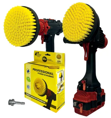 Reinigungsbürste 2in1 15 cm weich für Bohrmaschine & Winkelschleifer