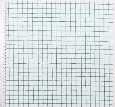 Produktbild von Stoff Weiß, Kariert Grün 50 x 140 cm