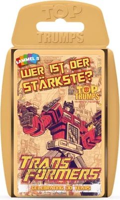 Produktbild von Top Trumps - Transformers retro Kartenspiel Karten Spiel Auto Quartett Deutsch