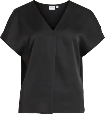 Produktbild von Vila Ellette Kurzarm-bluse Schwarz 42 Frau Schwarz 42