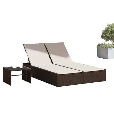 Zdjęcie produktu dla VidaXL 368629, Lounge, Obite siedzisko, Technorattan, Stal, Kremowy, Biały, 110 kg, 2000 mm
