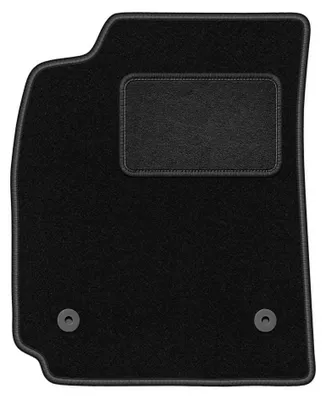 Produktbild von Fahrermatte Velours für Audi A4 B5 FL 1999-2001 (Limousine/Kombi/Avant) – 1-tlg, Schwarz, passgenau – Wielganizator LUX