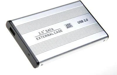 Produktbild von Festplattengehäuse Case 2,5 Zoll SATA USB Festplatte Gehäuse SILBER NEU TOP