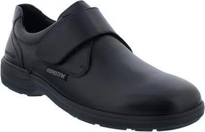 Produktbild von Mephisto Delio Halbschuh, Vollnarben Glattleder 2100, schwarz, AIR JET - Wechselfußbett, Klettverschluß 44