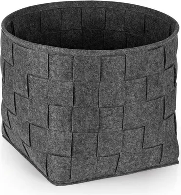 Obrázok produktu pre N8WERK Plstený úložný kôš L – 40 x 40 x 40 cm – tmavošedý