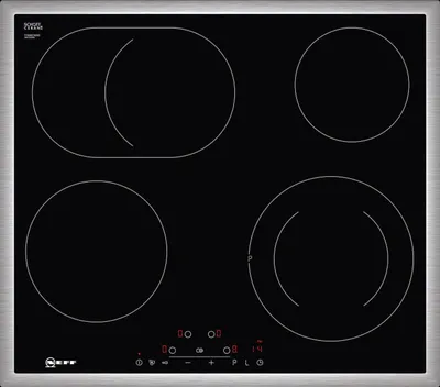 Produktbild von Neff T16BD76N0, Edelstahl, Integriert, Keramik, Glaskeramik, 4 Zone(n), 4 Zone(n)