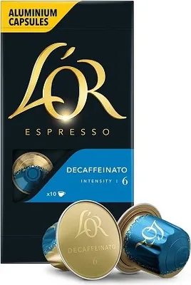 Produktbild von Kaffeetassen Douwe Egberts l'or Espresso Dekaffeinato 10 Teile