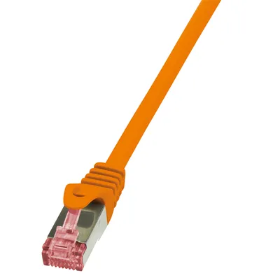 Produktbild von LogiLink 0.25m Cat.6 S/FTP, 0,25 m, Cat6, S/FTP (S-STP), RJ-45, RJ-45, Orange