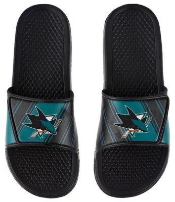 Immagine prodotto di Ciabatte da uomo San Jose Sharks NHL Legacy, con chiusura a velcro, modello sportivo. Taglia: L = 44-45 EU
