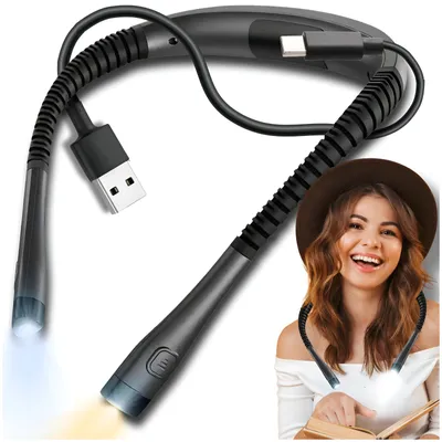 Produktbild von Lesen- Und Nählicht, Zum Umschlingen Des Halsses, Usb, Led, 3 Farben, Flexibel Und Leicht