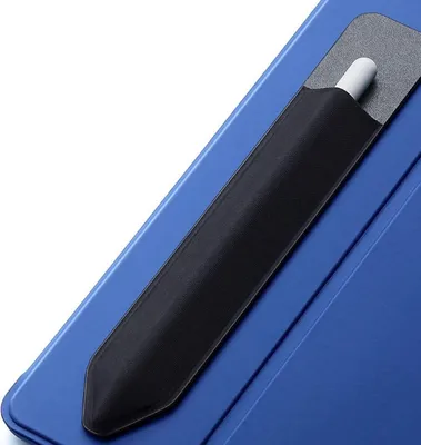 Produktbild von Somstyle Kunstleder Stylus Stifthülle Geeignet für Apple Pencil 1. & 2. Gen - Selbstklebende Stifthalter - Schwarz