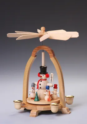 Obrázok produktu pre Pyramída so snehuliakom ŠxVxH cca 17x25x17 cm NOVINKA