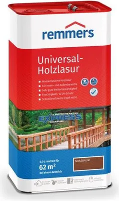 Produktbild von Remmers Universal-Holzlasur nussbaum 5L - 317405