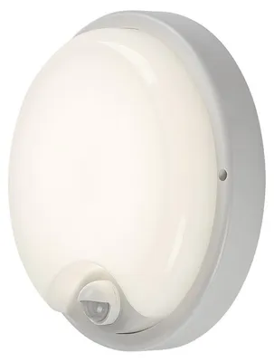 Obrázok produktu pre Rabalux Biele fasádne LED svietidlo s pohybovým čidlom Lonato 18W IP65 77214
