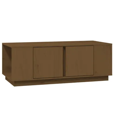 Produktbild von vidaXL Couchtisch Honigbraun 110x50x40 cm Massivholz Kiefer