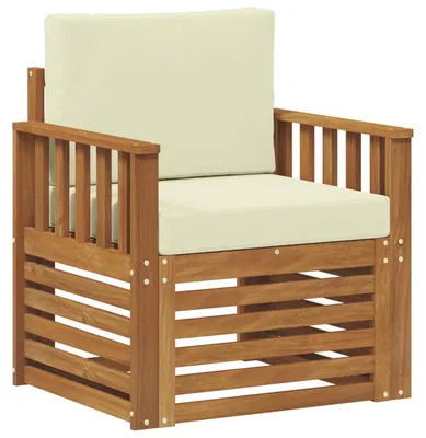 Produktbild von Outdoor-Sofa Massives Akazienholz und Polyester Natur