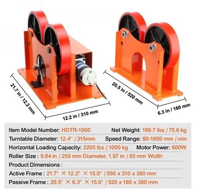 Produktbild von Drehrollen-Verbindungsrolle - 1000 kg/2205 lbs Ladeschweiß-Drehrolle