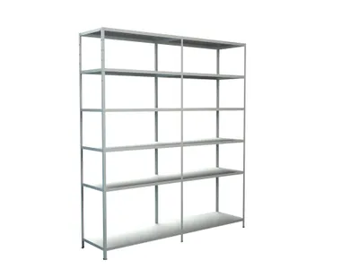 Produktbild von Steck-Grund-/ u 1 Anbauregal, 12 Böden, 2300x2000x500, weiß