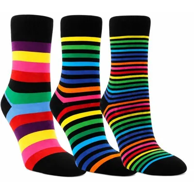 Produktbild von RS Harmony Damen Ringelsocken Zuckerstange bunt Baumwolle 6 Paar Gr. 39-42