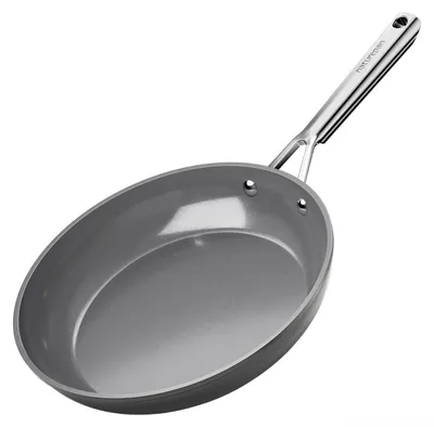 Immagine prodotto di Padella antiaderente da 28 cm con rivestimento in Vetroceramica DiamondTitan, colore grigio, adatta al forno e lavabile in lavastoviglie