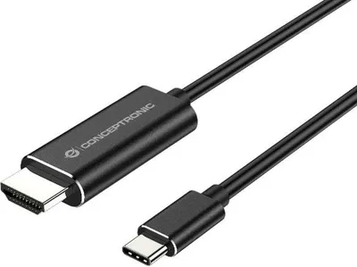 Produktbild von Conceptronic ABBY USB-C zu HDMI-Kabel, 2 m, USB Typ-C, HDMI, Männlich, Männlich, Gerade