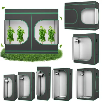 Zdjęcie produktu dla XMTECH Mały namiot do uprawy, odpowiedni do Aerogarden, hydroponiczny system uprawy, wewnętrzny namiot do uprawy wykonany z wysoce odblaskowego Mylaru z oknem wentylacyjnym, rozmiar: 120 x 60 x 150 cm