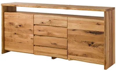 Immagine prodotto di MASSIVMOEBEL24 | credenza in legno di Quercia Selvatica 210x45x96 quercia naturale oliato PURE OAK #701