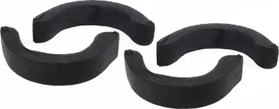Four black carbon filters for a range hood.