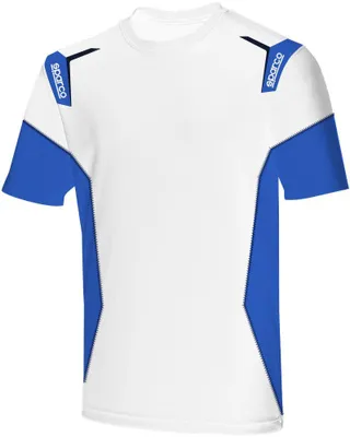 Immagine prodotto di T-shirt Sparco Skid bianca e blu taglia M