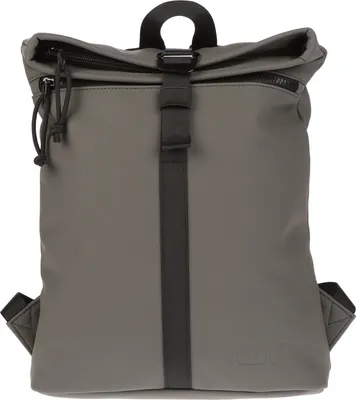 Produktbild von Kleiner Damen Roll up Rucksack Plane Tasche Fahrradrucksack Kurier Rollup Bag Grau