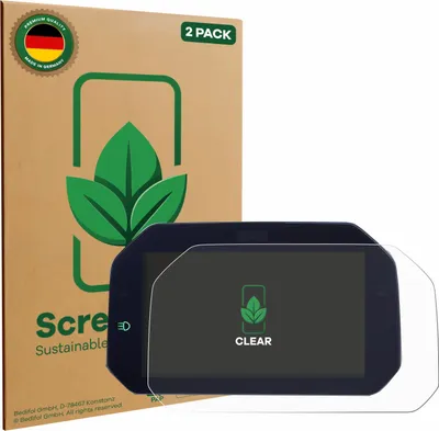 Produktbild von 2x ScreenLeaf Schutzfolie für BMW R 1250 GS Connectivity TFT 6.5" nachhaltiger Displayschutz Display Schutz Folie Klar Transparent