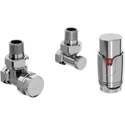 Produktbild von Mexen G00 Thermostatset, winkel, Chrom - W901-900-01