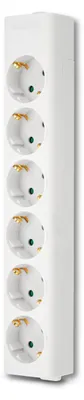 Zdjęcie produktu dla REV 512393555, Wewnętrzna, Biały, 6 x gniazdo sieciowe, 250 V, 50 Hz, 3500 W