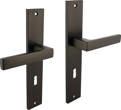Produktbild von Langschildgarnitur Intersteel Hera BB 72 mm anthrazit matt