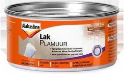 Zdjęcie produktu dla Alabastine Lakplamuur, Wit, 0,8 kg, 5 °C, 14 h, Maximale diepte: 1 mm., Szpachla