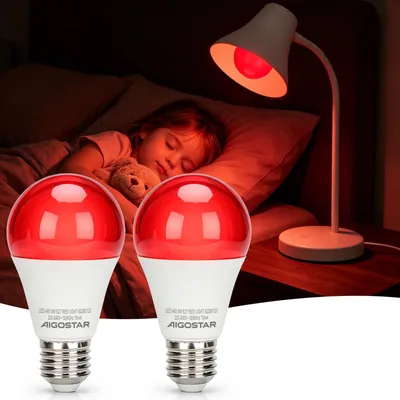 Produktbild von Aigostar LED Nachtlicht mit Rotlicht Dimmbares Einschlaflicht 9W 2er-Set