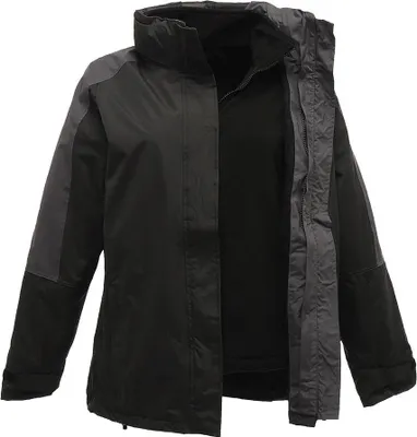 Produktbild von Regatta TRA132 | WomenŽs Defender III 3-in-1 Jacket - Farbe: Black/Seal Grey (Solid) - Größe: 38 (12)