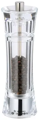 Immagine prodotto di Macinino per pepe Zassenhaus, modello AACHEN, 18 cm, in acrilico, codice prodotto 35063, codice EAN 4006528035063