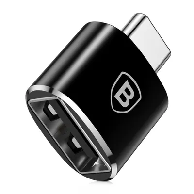 Obrázek produktu pro Baseus Adaptér USB-A samice na USB-C samec OTG - Černá