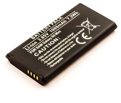 Produktbild von Helos 13235, Akku, Samsung, Schwarz, Lithium-Ion (Li-Ion), 1900 mAh, 3,8 V