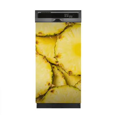 Produktbild von Aufkleber sticker 45x80 cm Dekorative folie Spülmaschine - Ananas saftig gelb