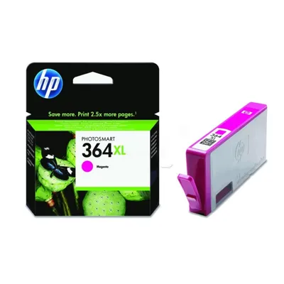 Produktbild von HP 364XL Magenta Original Druckerpatrone mit hoher Reichweite, Hohe (XL-) Ausbeute, Magenta, Tinte auf Farbstoffbasis, 1 Stück(e), 750 Seiten