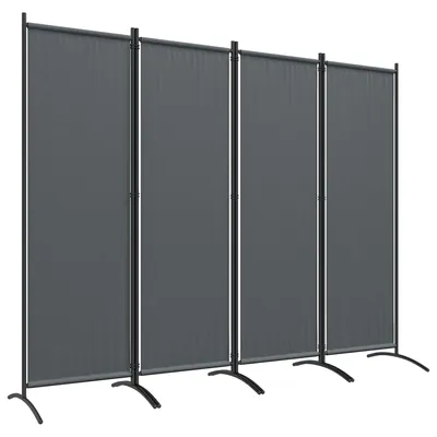 Obrázek produktu pro Rozdělovač prostoru, skládací design, odolná konstrukce, šedá barva, rozměry 221 x 50 x 172 cm