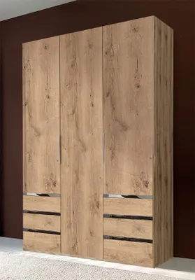 Image de Armoire Level à portes battantes 150 x 58 x 236 cm, chêne planches, 3 portes