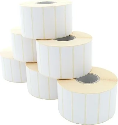 Zdjęcie produktu dla Rolka etykiet - termotransferowa, 60 x 20 mm, D110 mm, rdzeń 40, 2600 etykiet/rolkę, usuwalna