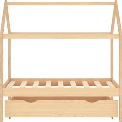 Produktbild von "im Sonderangebot"Kinderbett - CLORIS - Jugendbett eleganten Design - mit Schublade Massivholz Kiefer 70x140 cm - DEMöbel7696258